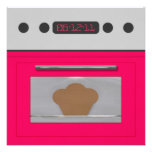 Baby-Brötchen-Rezept-Einladung (Rosa)