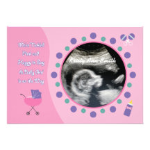 Baby-Dusche Personalisierte Einladungskarten