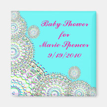 Baby-Duschen-Save the Date Magnet Kühlschrankmagnet