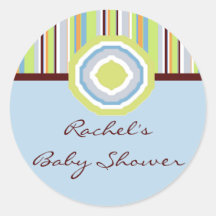 Baby-Duschen-Umschlag Aufkleber