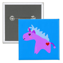 Baby-Einhorn Buttons
