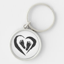 Baby-Füße Keychain Schlüsselband