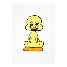 Baby-gelbe Ente Individuelle Einladungskarten