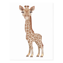Baby-Giraffe Postkarte