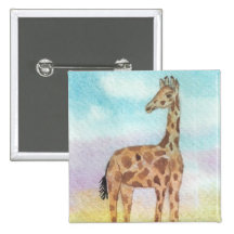 Baby-Giraffen-Knopf Anstecknadelbutton