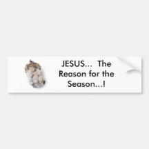 Baby, JESUS…  Der Grund während der Jahreszeit…! Auto Sticker