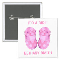 Baby-Mädchen-Hintern-Knopf Buttons