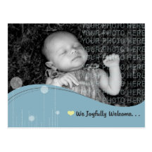 Baby-Mitteilung Postkarte