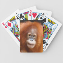Baby-Orang-Utan Tier-Primat-Kartensatz Spielkarten