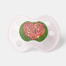 Baby Pacifiers Personalized Autumn Leaves HEART
