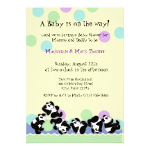Baby-Panda-Manie Einladung