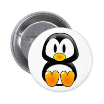 Baby-Pinguin-Smoking Anstecknadelbutton