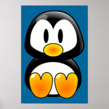 Baby-Pinguin-Smokingplakat