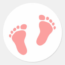 Babyfüße Runder Sticker