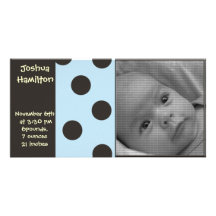 Babymitteilungs-Fotokarte