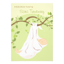 Babyparty-Einladung - Rockabye Baby
