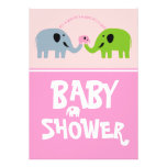 Babyparty Einladung-Rosa