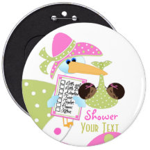 Babyparty paart Knopf Anstecknadelbuttons