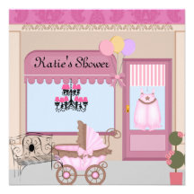 Babyparty SPEICHER Einladung für Mädchen