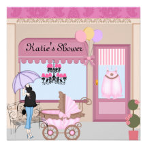 Babyparty-Speicher-Einladung für Mädchen