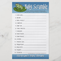 Babyparty-Spiel - Baby-Wort-Jagd Individuelle Flyer