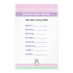 Babyparty-Spiel - Wort-Durcheinander Druckpapier