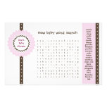 Babyparty-Spiel - Wort-Suche Individuelle Druckpapiere