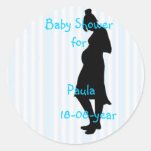 Babypartyaufkleber