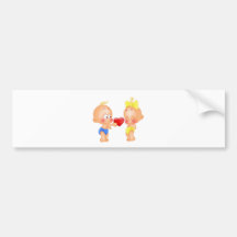 Babys in der Liebe Autoaufkleber