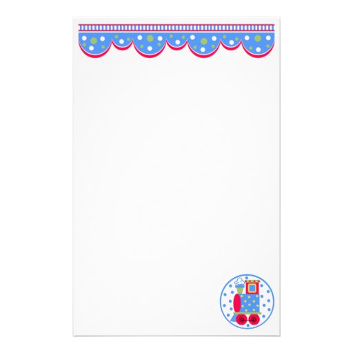 Babys und Züge Bedrucktes Papier