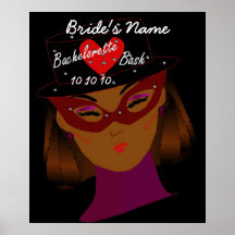 "Bachelorette Schlag-" Plakat - kundengerecht