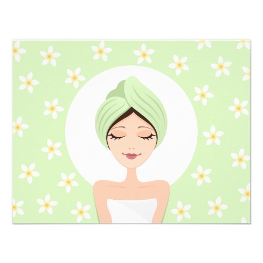 Bachelorette Wellness-Center-Party Einladung