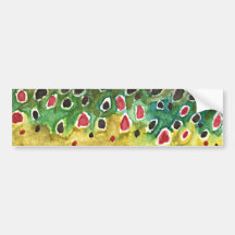 Bachforelle-Fische Auto Sticker