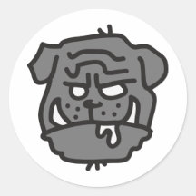 bad dog - HUND Aufkleber
