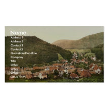 Bad Grund (d.h. schlechtes Grund), Hartz, Deutschl Visitenkartenvorlage