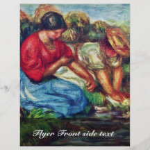 Badegäste durch Pierre-Auguste Renoir (beste Quali Vollfarbige Flyer