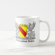 Badischer Greif mi Schrift Großherzogtum Baden Kaffee Haferl