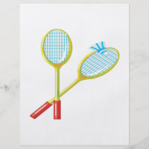 Badminton 3 bedruckte flyer