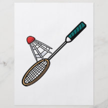 Badminton 4 vollfarbige flyer