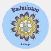 Badminton nicht mischt Blume Drogen bei Aufkleber