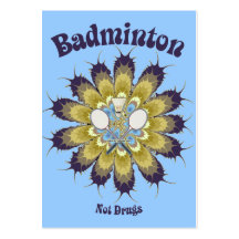 Badminton nicht mischt Blume Drogen bei Visitenkartenvorlagen