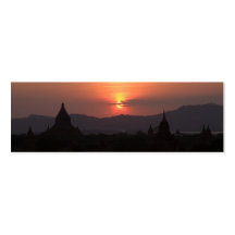 Bagan Sonnenuntergang-Lesezeichen Visitenkartenvorlage