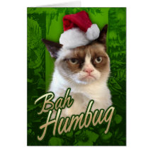 Bah Humbug-mürrische Katze Karten