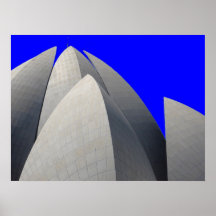 bahai Lotosblau Plakatdrucke