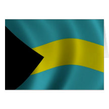 Bahamas-Flagge Karten