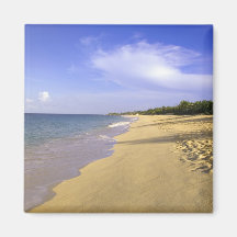 Baie Longue langer Buchtstrand, St Martin, Kühlschrankmagnete