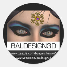 Baldesign3d Sticker