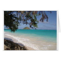 Balg-Strand-Park, Oahu Hawai'i. 2007 Grußkarte