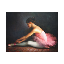 Ballerina eingewickelte Leinwand Galerie Faltleinwand