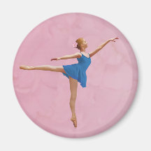 Ballerina im Arabeske-Pose-kundengerechten Magnete